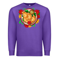 Purple empanadas plate and roses Premium Sweatshirt - AdoDesignShop
