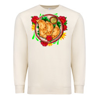 Sandshell empanadas plate and roses Premium Sweatshirt - AdoDesignShop