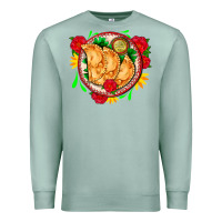 Seafoam empanadas plate and roses Premium Sweatshirt - AdoDesignShop