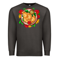 Smoke empanadas plate and roses Premium Sweatshirt - AdoDesignShop
