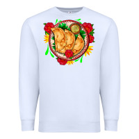 White empanadas plate and roses Premium Sweatshirt - AdoDesignShop