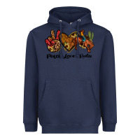 Navy peace love rodeo Heavyweight Hoodie - JahusDesignShop