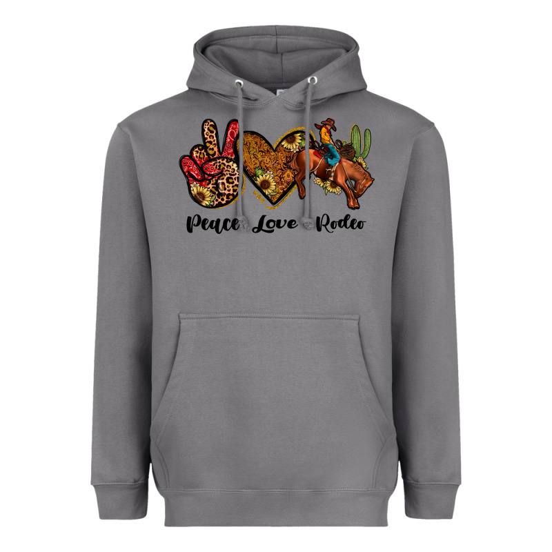 Peace Love Rodeo Heavyweight Hoodie by JahusDesignShop | Teevron