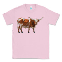 Bubblegum Pink longhorn Classic Tee - RanaPortraitStore