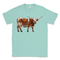 Seafoam longhorn Classic Tee - RanaPortraitStore