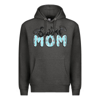 Charcoal Heather swim mom Premium Hoodie - MaliasSmallBusiness
