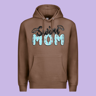 Swim Mom Premium Hoodie Designed By Maliassmallbusiness
