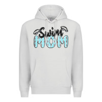 Dove Grey swim mom Premium Hoodie - MaliasSmallBusiness