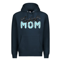 Navy swim mom Premium Hoodie - MaliasSmallBusiness