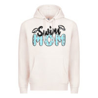 Pale Pink swim mom Premium Hoodie - MaliasSmallBusiness