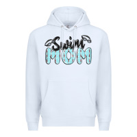 White swim mom Premium Hoodie - MaliasSmallBusiness
