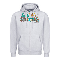 She Is Strong Zipper Hoodie | Teevron