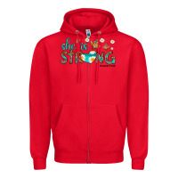 Red she is strong Zipper Hoodie - HRA Design Shop