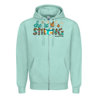 Seafoam she is strong Zipper Hoodie - HRA Design Shop