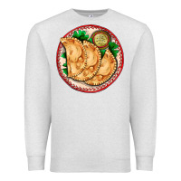 Oatmeal Heather empanada Premium Sweatshirt - AdoDesignShop
