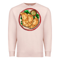 Pale Pink empanada Premium Sweatshirt - AdoDesignShop