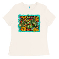 Bone cactus christmas Ladies Tee - BarkalooDesign