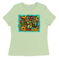 Matcha cactus christmas Ladies Tee - BarkalooDesign