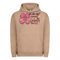 Pigment Burro Pink Christmas crocin' around the Christmas tree Urban Hoodie - NancyCooperArtShop