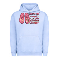 Pigment Grape Ice Pink Christmas crocin' around the Christmas tree Urban Hoodie - NancyCooperArtShop