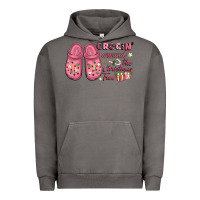 Pigment Tornado Pink Christmas crocin' around the Christmas tree Urban Hoodie - NancyCooperArtShop