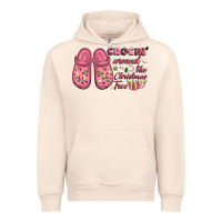 Sandshell Pink Christmas crocin' around the Christmas tree Urban Hoodie - NancyCooperArtShop