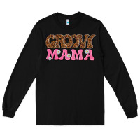 Black groovy mama Long Sleeve Tee - texasbilliewilder