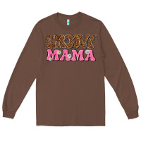 Chestnut groovy mama Long Sleeve Tee - texasbilliewilder