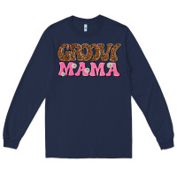 Navy groovy mama Long Sleeve Tee - texasbilliewilder