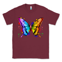 Burgundy rainbow butterfly Classic Tee - Zillion Design Studio
