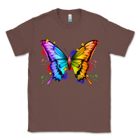 Chestnut rainbow butterfly Classic Tee - Zillion Design Studio