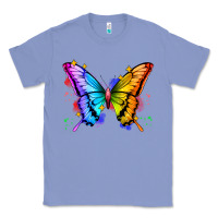 Colony Blue rainbow butterfly Classic Tee - Zillion Design Studio