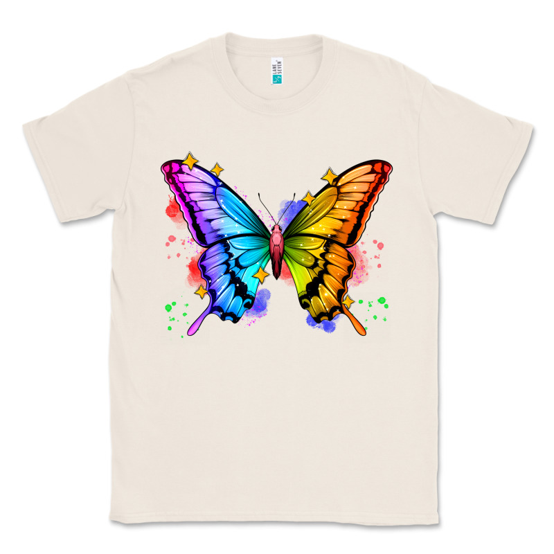 Rainbow Butterfly Classic Tee by Zillion Design Studio | Teevron