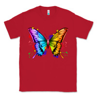 Red rainbow butterfly Classic Tee - Zillion Design Studio