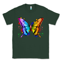 Sports Green rainbow butterfly Classic Tee - Zillion Design Studio