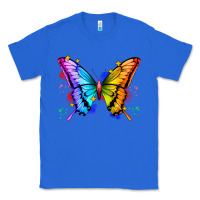 True Royal rainbow butterfly Classic Tee - Zillion Design Studio