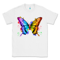 White rainbow butterfly Classic Tee - Zillion Design Studio