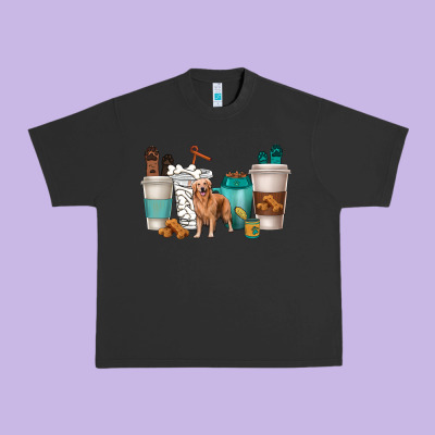 Urban Heavy Tee golden retriever dog coffee cups