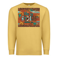Antique Gold he is risen gemstone sunflower leopard Premium Sweatshirt - Artiststas