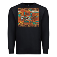 Black he is risen gemstone sunflower leopard Premium Sweatshirt - Artiststas