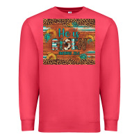 Cardinal he is risen gemstone sunflower leopard Premium Sweatshirt - Artiststas