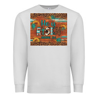 Dove Grey he is risen gemstone sunflower leopard Premium Sweatshirt - Artiststas