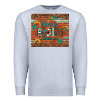 Heather Grey he is risen gemstone sunflower leopard Premium Sweatshirt - Artiststas