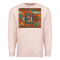 Pale Pink he is risen gemstone sunflower leopard Premium Sweatshirt - Artiststas