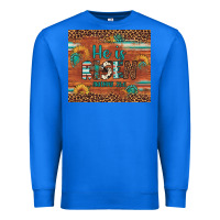 True Royal he is risen gemstone sunflower leopard Premium Sweatshirt - Artiststas