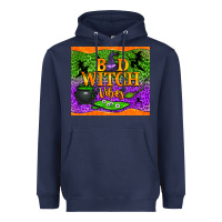 Navy bad witch vibes tumbler Heavyweight Hoodie - BundleAndBundleShop