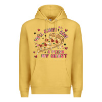Antique Gold you'll always have a pizza my heart Premium Hoodie - MaliasSmallBusiness