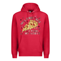 Cardinal you'll always have a pizza my heart Premium Hoodie - MaliasSmallBusiness