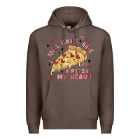 Coffee you'll always have a pizza my heart Premium Hoodie - MaliasSmallBusiness
