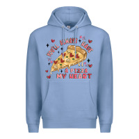 Colony Blue you'll always have a pizza my heart Premium Hoodie - MaliasSmallBusiness